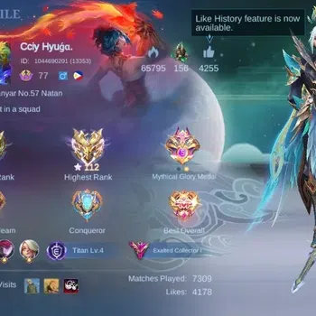 Mobile Legends: Bang Bang Accounts Others Global|Skin 418|Legend Grod+Gusion,KOF Karina+Masha,Dawning Lancelot,Aspirant