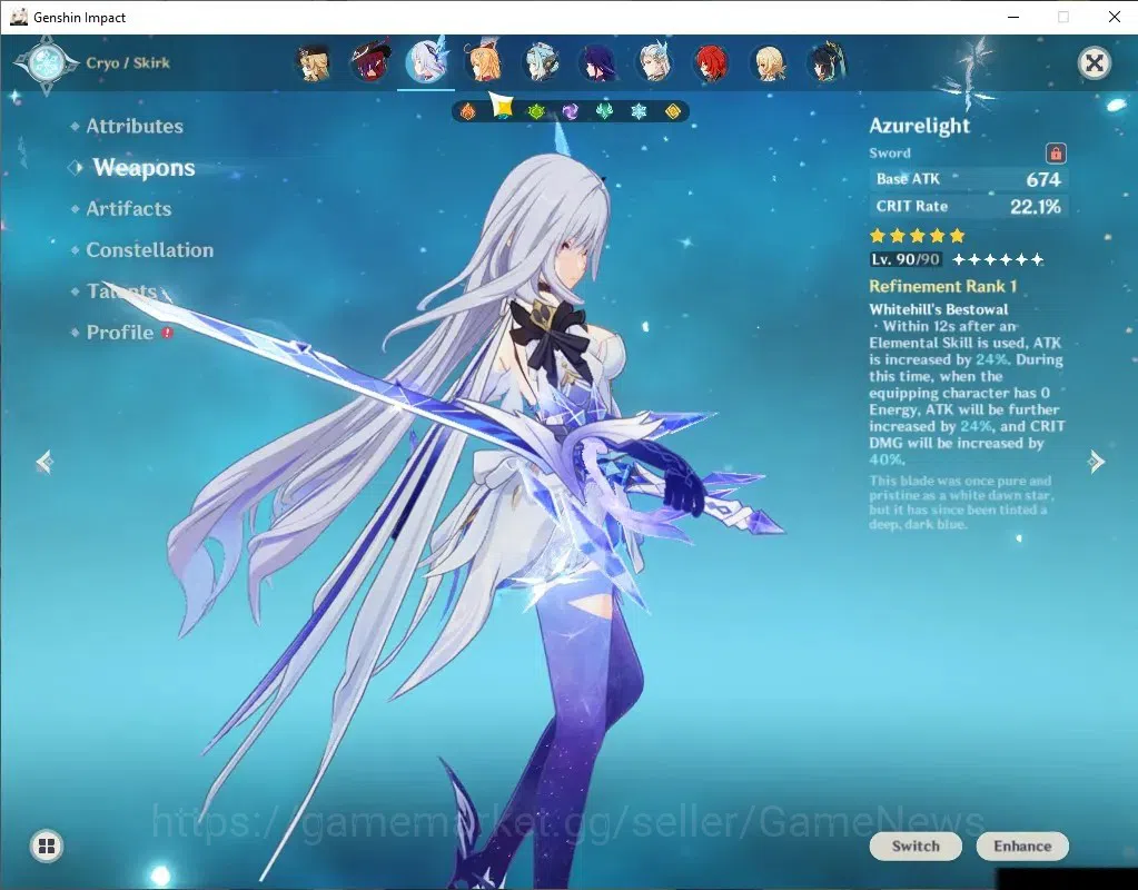 Genshin Impact Accounts Asia|AR 59|Moonlit Bloom Team|14 Limited+9(*5Wep)| image 10