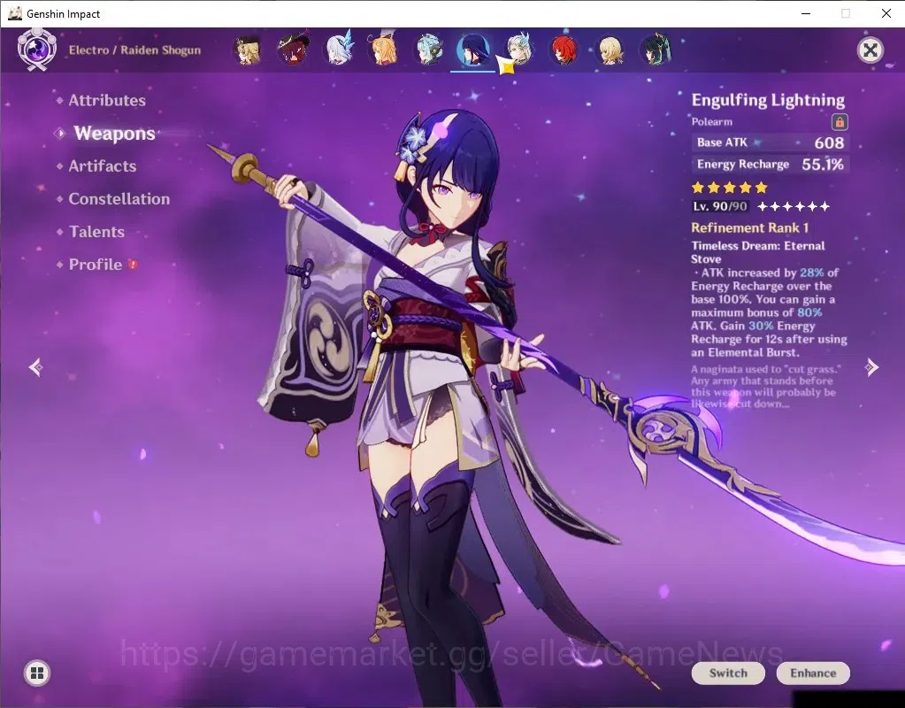 Genshin Impact Accounts Asia|AR 59|Moonlit Bloom Team|14 Limited+9(*5Wep)| image 11