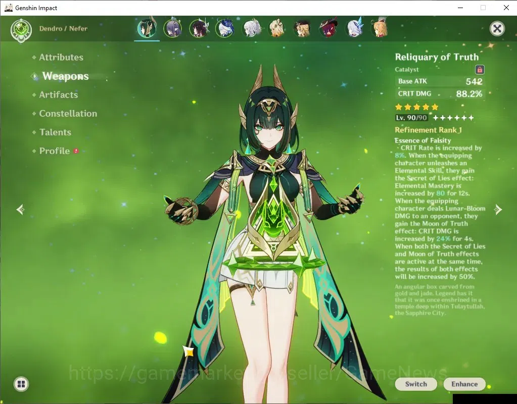 Genshin Impact Accounts Asia|AR 59|Moonlit Bloom Team|14 Limited+9(*5Wep)| image 6