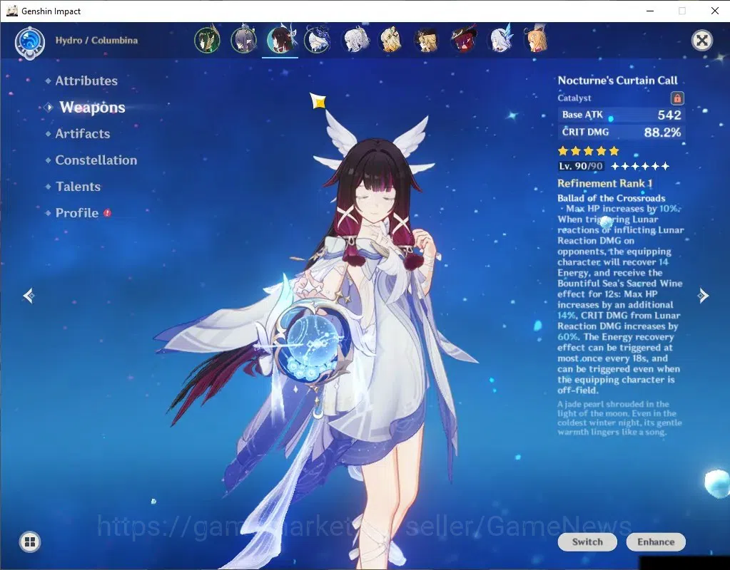 Genshin Impact Accounts Asia|AR 59|Moonlit Bloom Team|14 Limited+9(*5Wep)| image 7