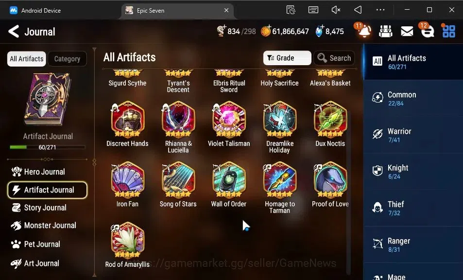 Epic Seven Accounts GLOBAL Unverif|8 ML(Shepherd of the Dark Diene,Rue image 10