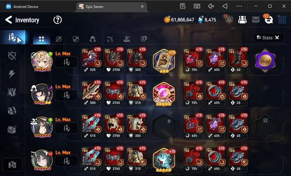 Epic Seven Accounts GLOBAL Unverif|8 ML(Shepherd of the Dark Diene,Rue image 11
