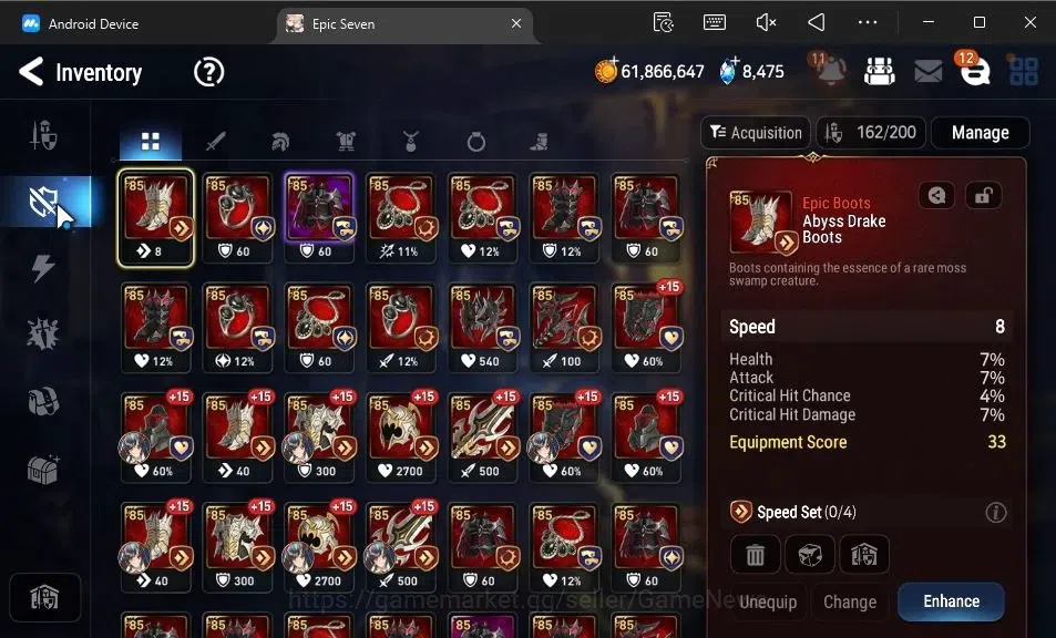 Epic Seven Accounts GLOBAL Unverif|8 ML(Shepherd of the Dark Diene,Rue image 12