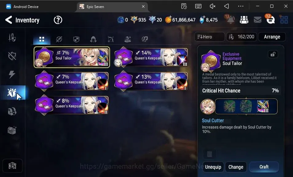 Epic Seven Accounts GLOBAL Unverif|8 ML(Shepherd of the Dark Diene,Rue image 14