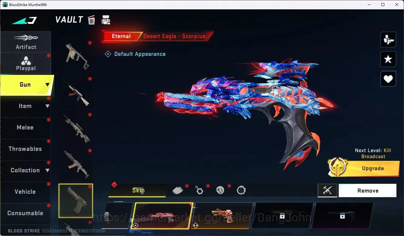 Blood Strike Accounts ASIA|1 Eternal Gun:Desert|7 Collab Gun[TR/7DS/AOT] image 10