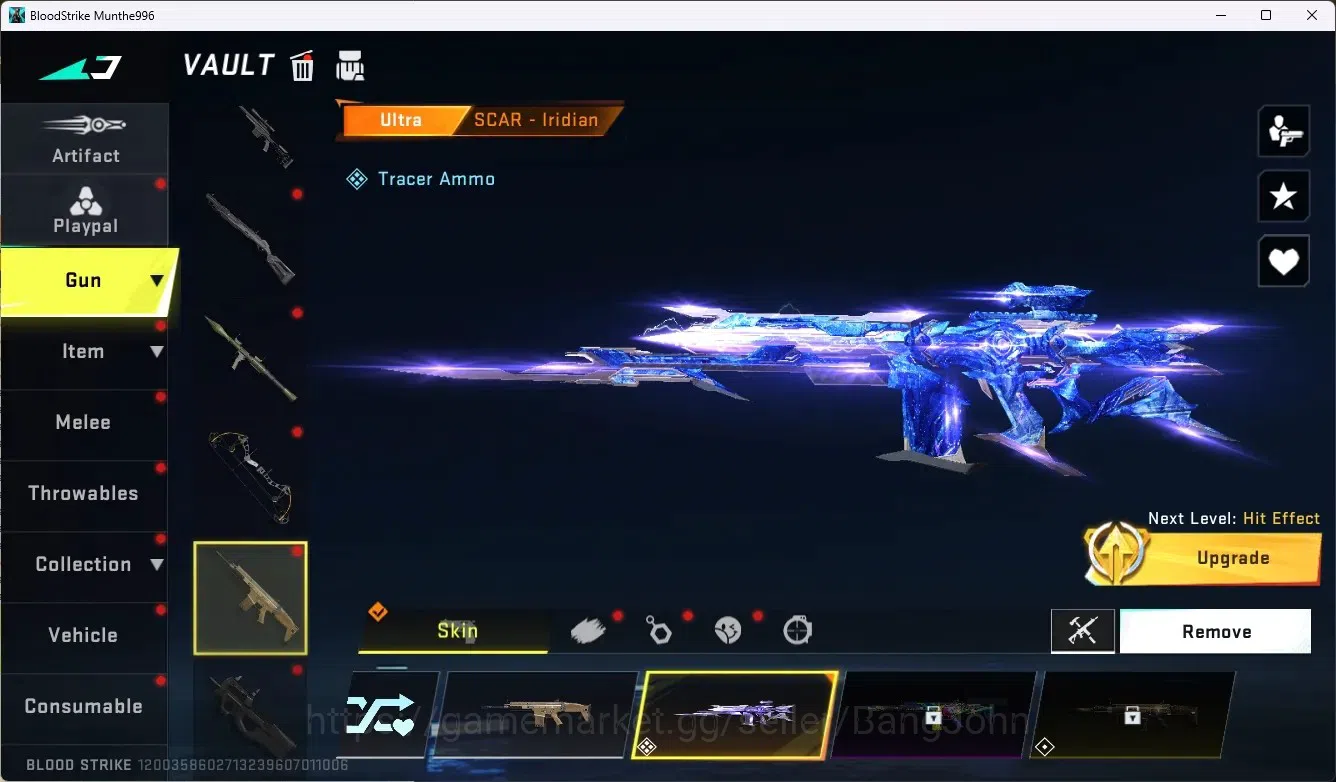 Blood Strike Accounts ASIA|1 Eternal Gun:Desert|7 Collab Gun[TR/7DS/AOT] image 14