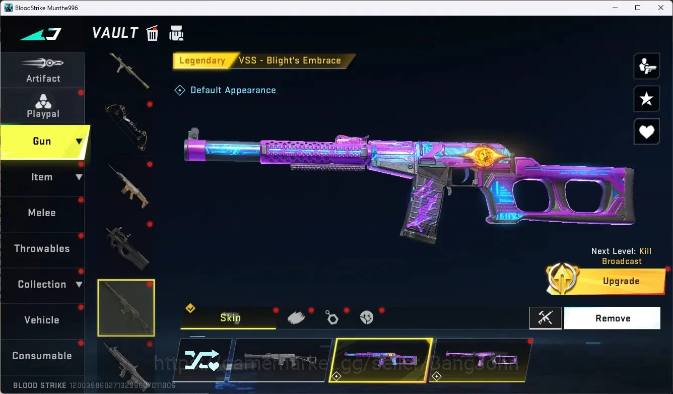 Blood Strike Accounts ASIA|1 Eternal Gun:Desert|7 Collab Gun[TR/7DS/AOT] image 15