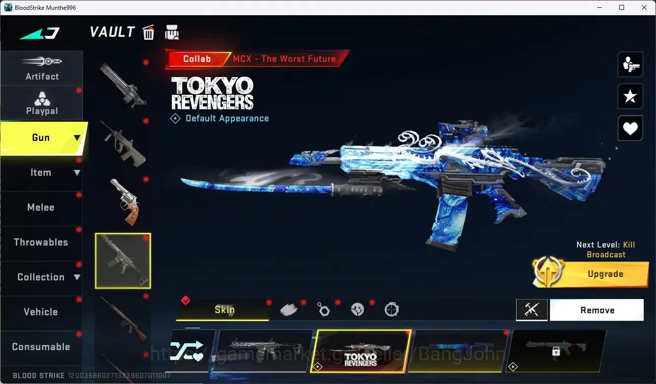 Blood Strike Accounts ASIA|1 Eternal Gun:Desert|7 Collab Gun[TR/7DS/AOT] image 19