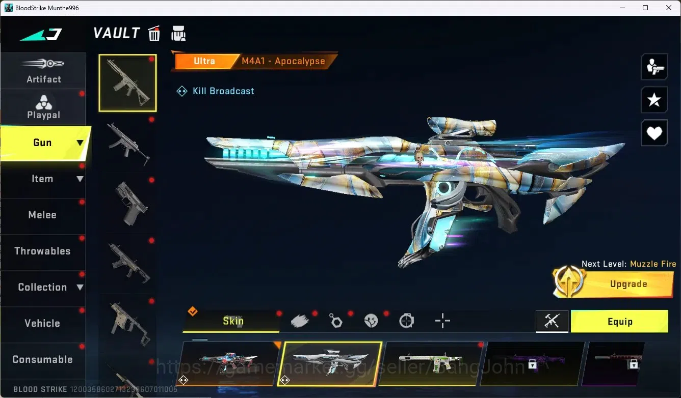 Blood Strike Accounts ASIA|1 Eternal Gun:Desert|7 Collab Gun[TR/7DS/AOT] image 3