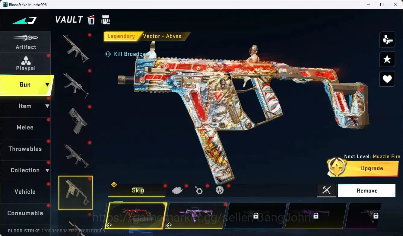 Blood Strike Accounts ASIA|1 Eternal Gun:Desert|7 Collab Gun[TR/7DS/AOT] image 6