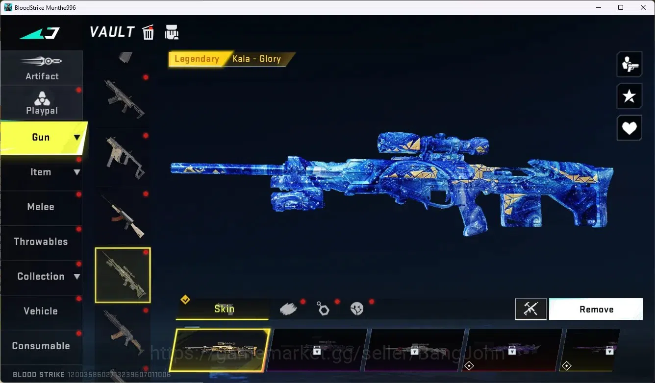Blood Strike Accounts ASIA|1 Eternal Gun:Desert|7 Collab Gun[TR/7DS/AOT] image 8