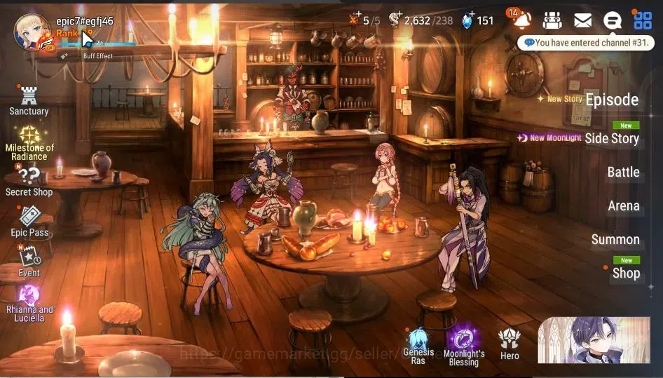 Epic Seven Accounts GLOBAL Unverif|New Era|4 ML(DD Ray,Harsetti,SS Viv image 1