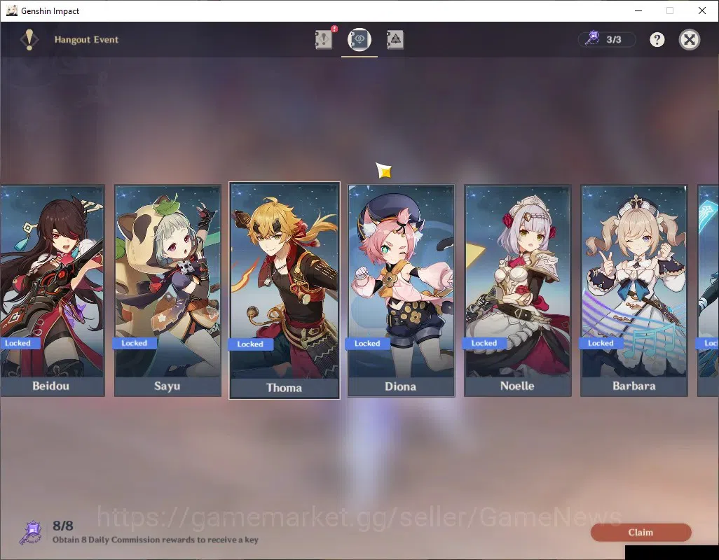 Genshin Impact Accounts ASIA|AR 56|PremFrezee [Skirk,Escoffier,Furina]|9 L image 17