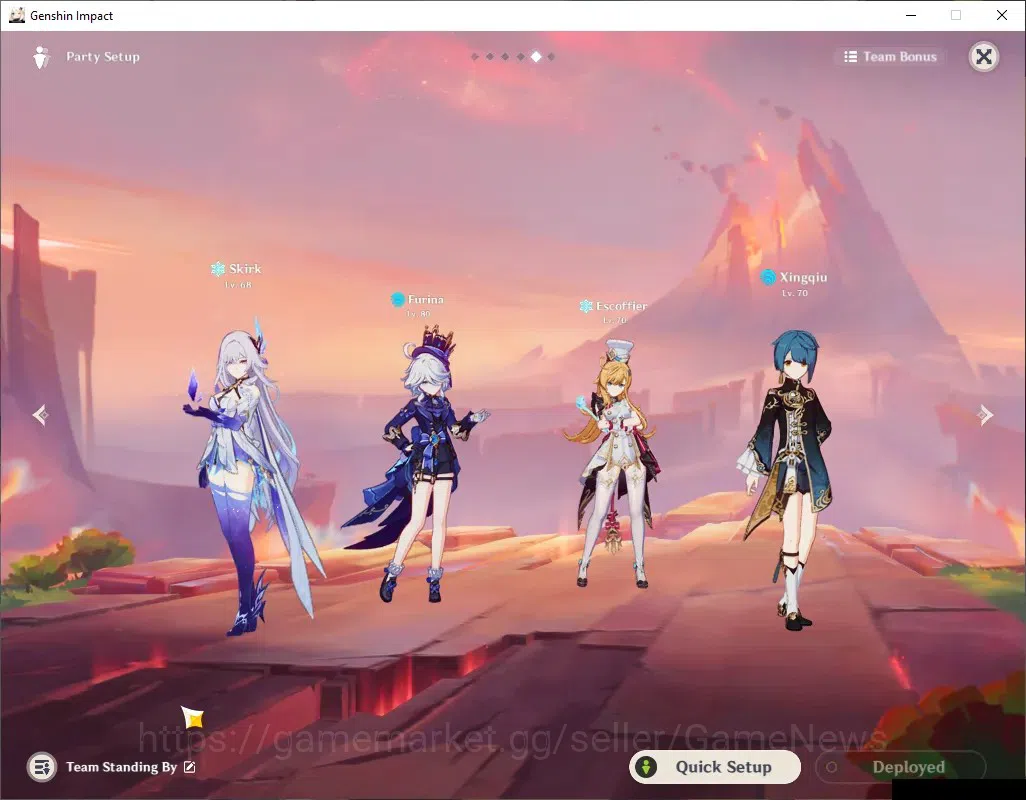 Genshin Impact Accounts ASIA|AR 56|PremFrezee [Skirk,Escoffier,Furina]|9 L image 3