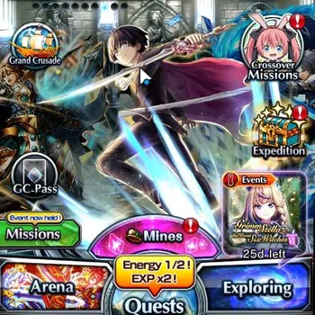 Grand Summoners Accounts End-Game Global|Rank 124|22 Ascend+9 TW|[Roy,Inumuta,Emiya,Momo,Isliid,LuvRin,Chloe]+TW,WH