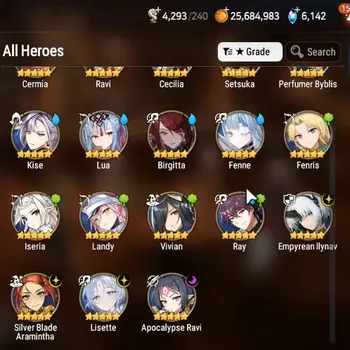Epic Seven Accounts Starter Global|Unverif|Starter 4 ML(Lisette,Emp Ilynav,ARavi,)Perfumer Byblis|PoH+Bless ON|MoR
