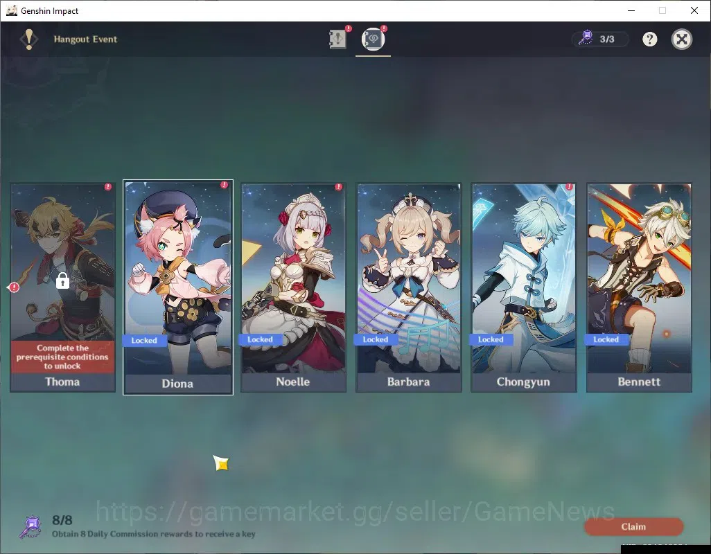 Genshin Impact Accounts ASIA|AR 42|4 Limited + 1 (*5 Weapon)|Columbina,Mav image 16