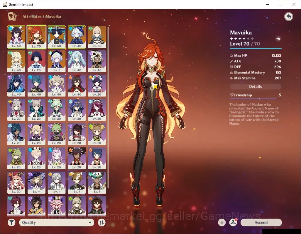 Genshin Impact Accounts ASIA|AR 42|4 Limited + 1 (*5 Weapon)|Columbina,Mav image 3