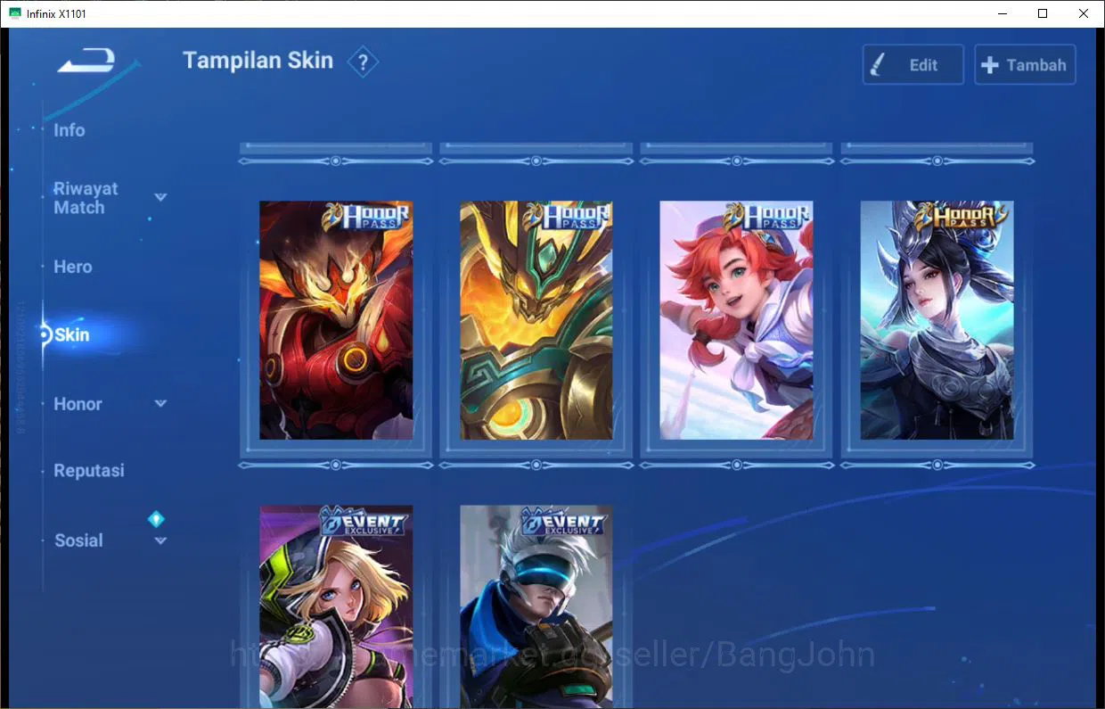 Honor of Kings Accounts GLOBAL|112H|144S|LG=YING,LADY SUN,|LNY=DA QIAO|HNR image 5