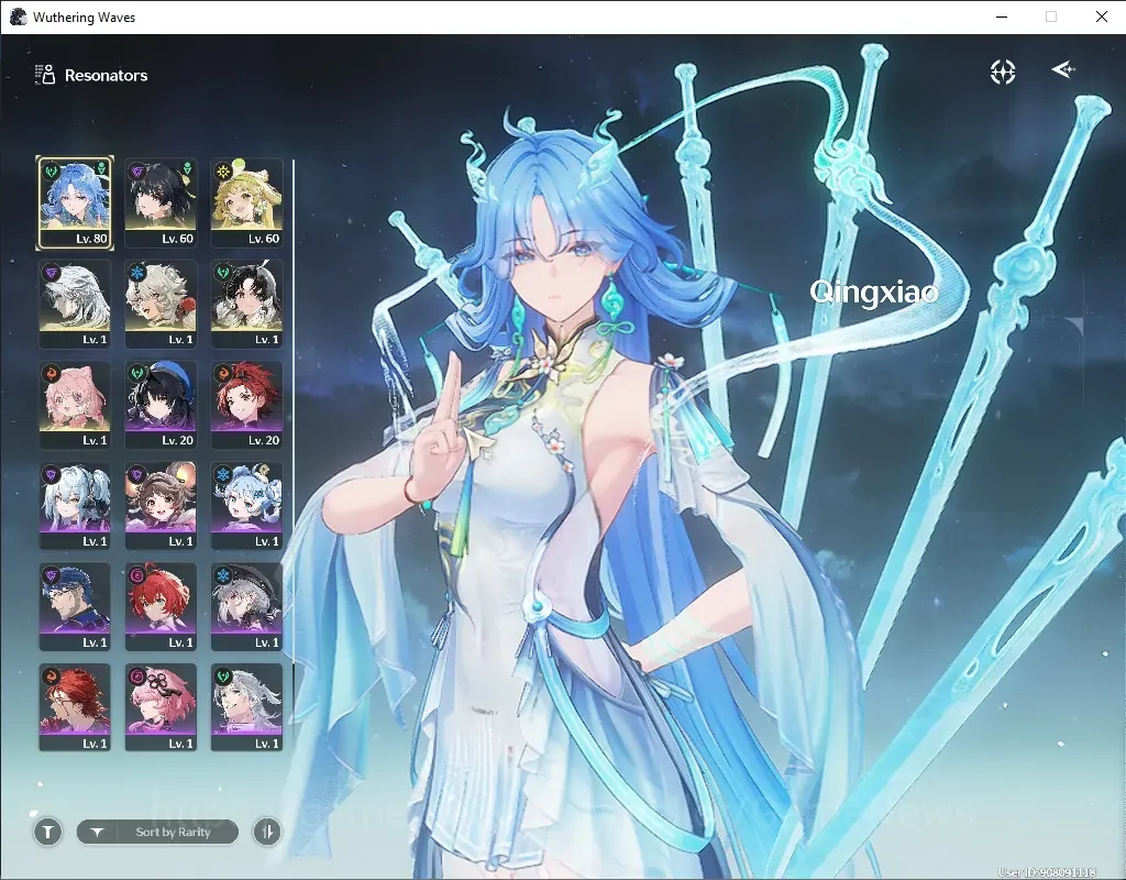 Wuthering Waves Accounts Starter SEA|UL 53|1 Limited (Qingxiao RC6)+Sign + 5 Standard 1