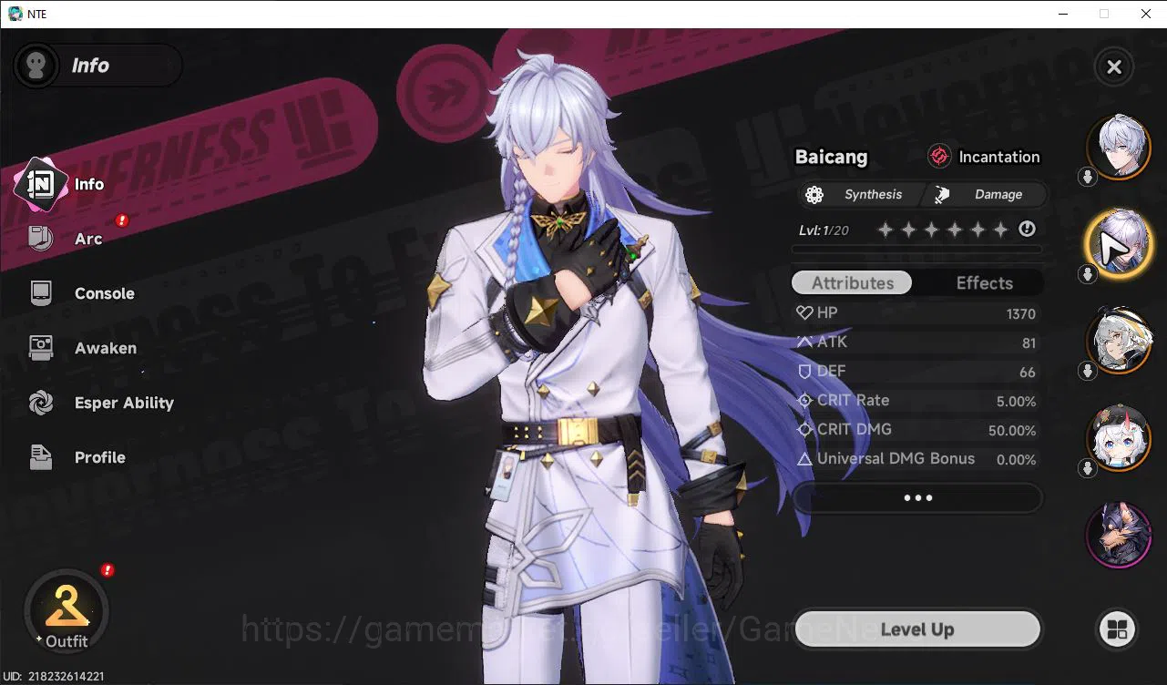 Neverness to Everness Accounts GLOBAL NA |HL 3| 3 SSR [Sakiri, Baicang, Hathor] | image 2