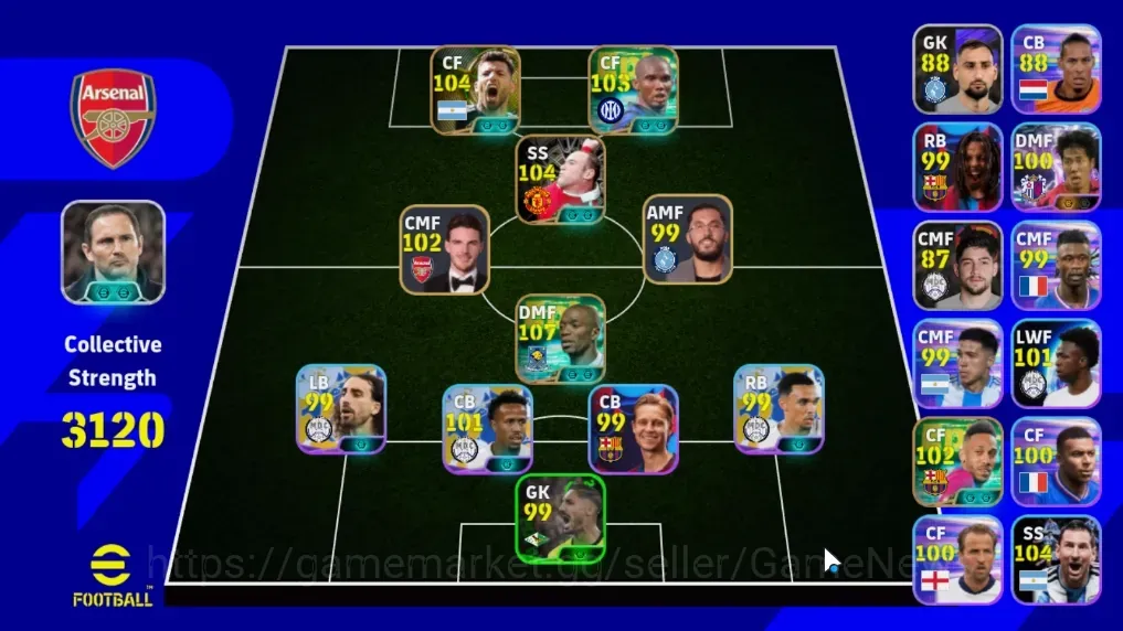eFootball Accounts Legends & Iconic Players Android|Epic Claude Makelele,Samuel Eto'o,Wayne Rooney,Sergio 1