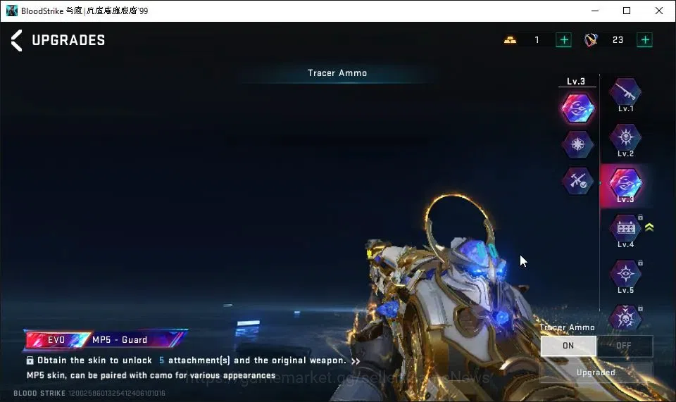 Blood Strike Accounts ASIA|2 EVO[UMP45 Lv4,MP5 Lv3]|9 ETERNAL[AK47 Lv5,K image 19