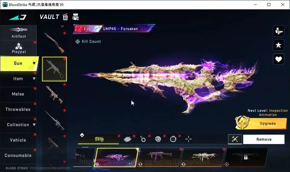Blood Strike Accounts ASIA|2 EVO[UMP45 Lv4,MP5 Lv3]|9 ETERNAL[AK47 Lv5,K image 3