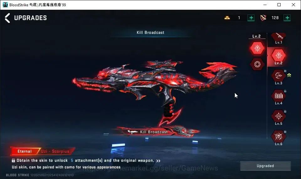 Blood Strike Accounts ASIA|2 EVO[UMP45 Lv4,MP5 Lv3]|9 ETERNAL[AK47 Lv5,K image 8