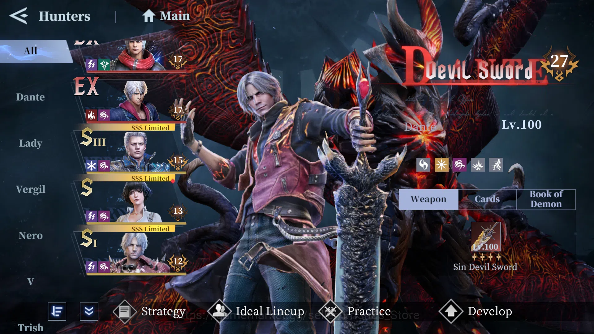 Devil May Cry: Peak of Combat Accounts DMC54 | ALL DEVICE | GLOBAL ASIA | BEAST ENDGAME 1 image 4
