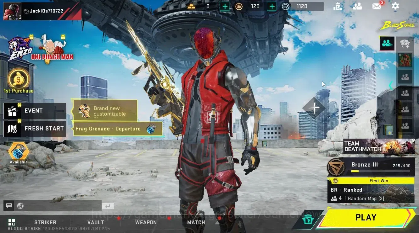 Blood Strike Accounts ASIA|ETERNAL AUG-Empyrean Lv2|Legendary MCX-Radian image 1