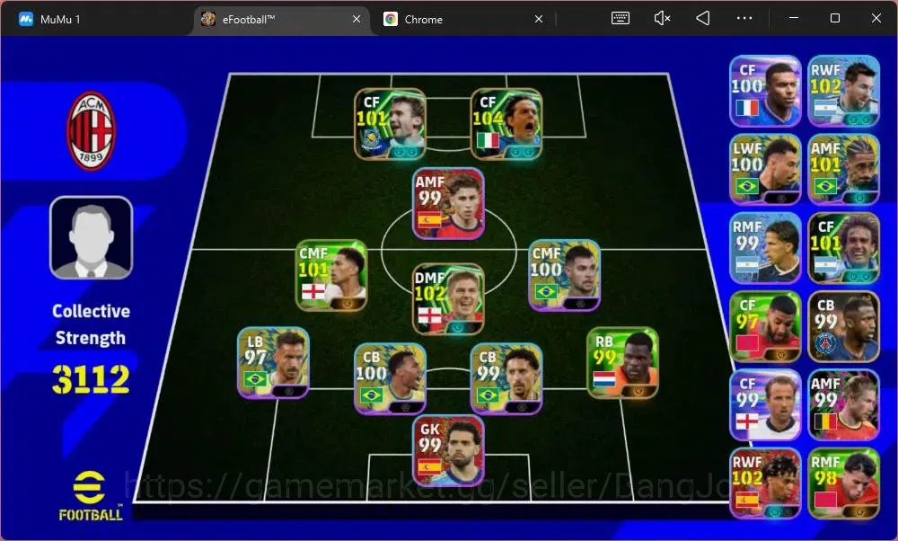 eFootball Accounts Mobile|PW 3112|Epic Inzaghi, Gerrard, Batistuta, S image 1