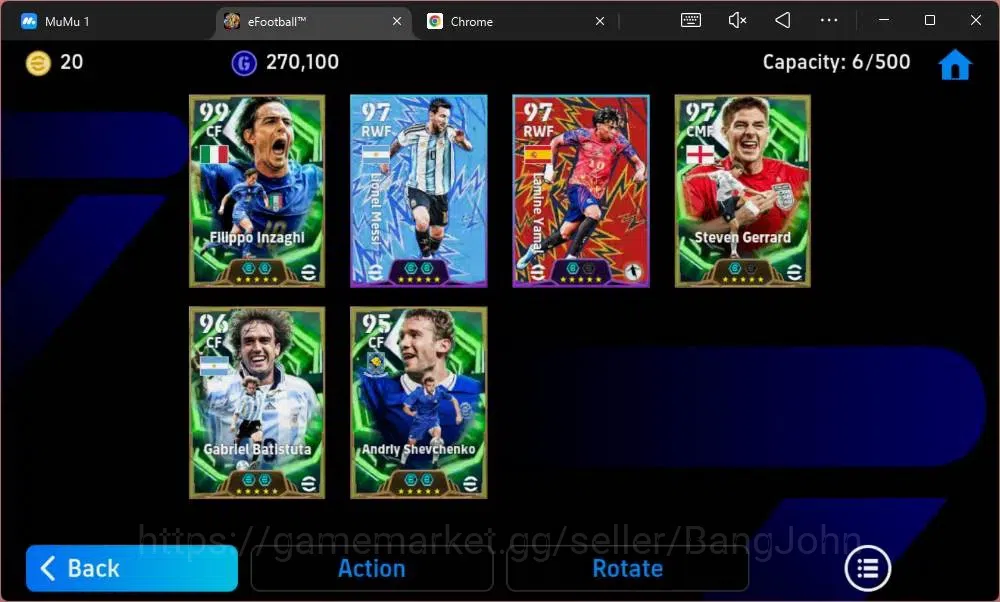 eFootball Accounts Mobile|PW 3112|Epic Inzaghi, Gerrard, Batistuta, S image 3