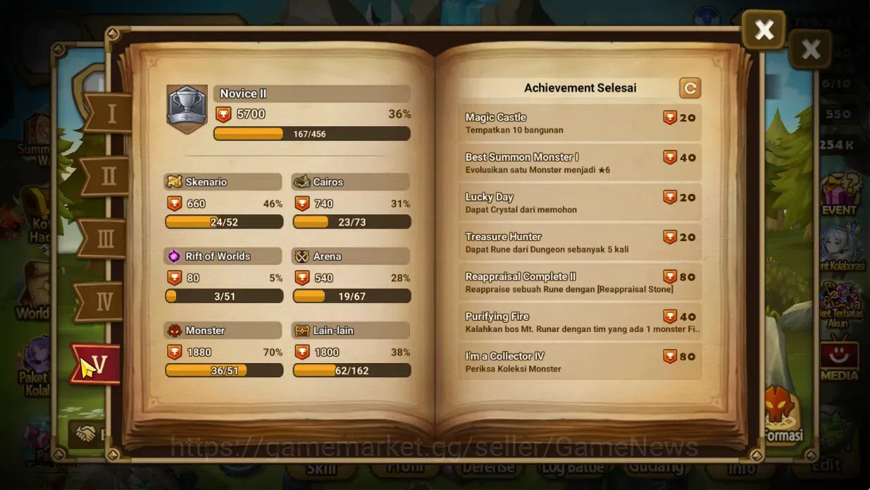 Summoners War: Sky Arena Accounts Starter GLOBAL Lv51|Starter 2LD[Dark Giselle,Light Ubel]|14Total NB5,7Total Ld 8