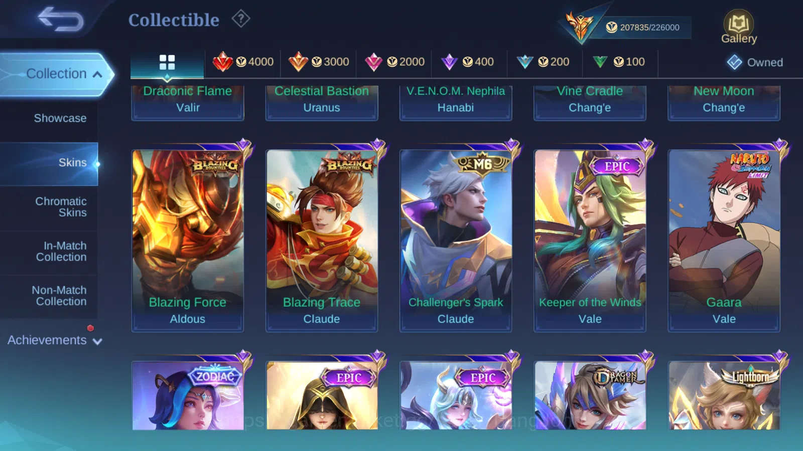 Mobile Legends: Bang Bang Accounts Hero 132 Skin 523 | Legend GS, Lunox | Zenith Sele image 12