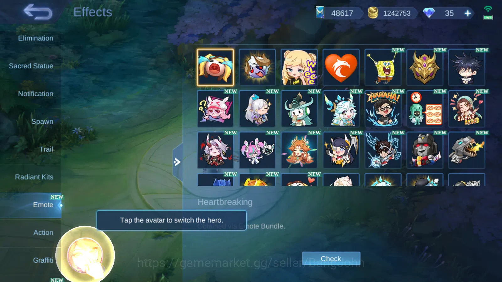 Mobile Legends: Bang Bang Accounts Hero 132 Skin 523 | Legend GS, Lunox | Zenith Sele image 16