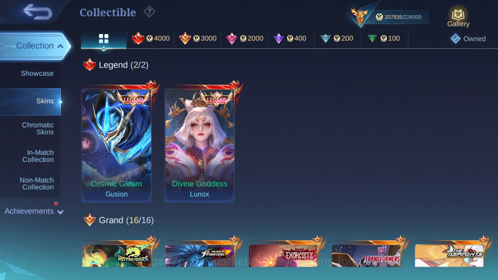 Mobile Legends: Bang Bang Accounts Hero 132 Skin 523 | Legend GS, Lunox | Zenith Sele image 20