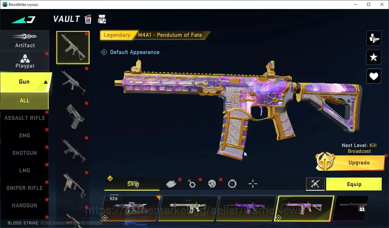 Blood Strike Accounts Collab Skin ASIA|EVO Lv3 M1887-Destroyer+3 ULTRA [PittchStrike Emma,katya,Nova]|5 11