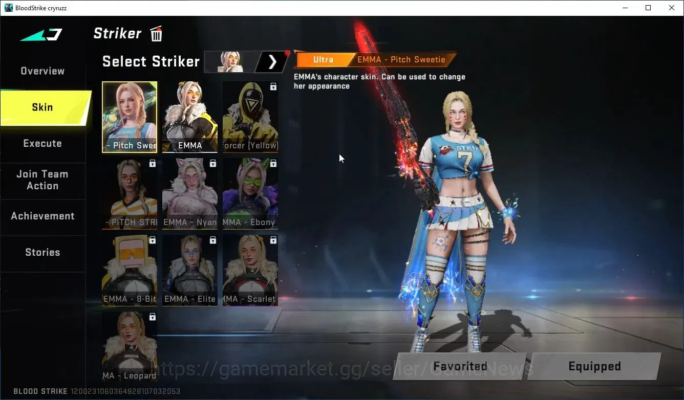 Blood Strike Accounts Collab Skin ASIA|EVO Lv3 M1887-Destroyer+3 ULTRA [PittchStrike Emma,katya,Nova]|5 3