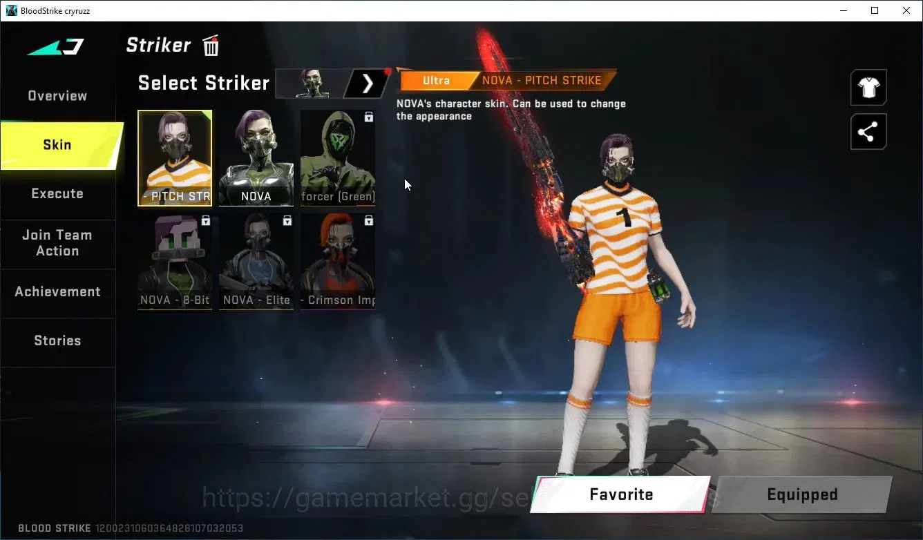 Blood Strike Accounts Collab Skin ASIA|EVO Lv3 M1887-Destroyer+3 ULTRA [PittchStrike Emma,katya,Nova]|5 5