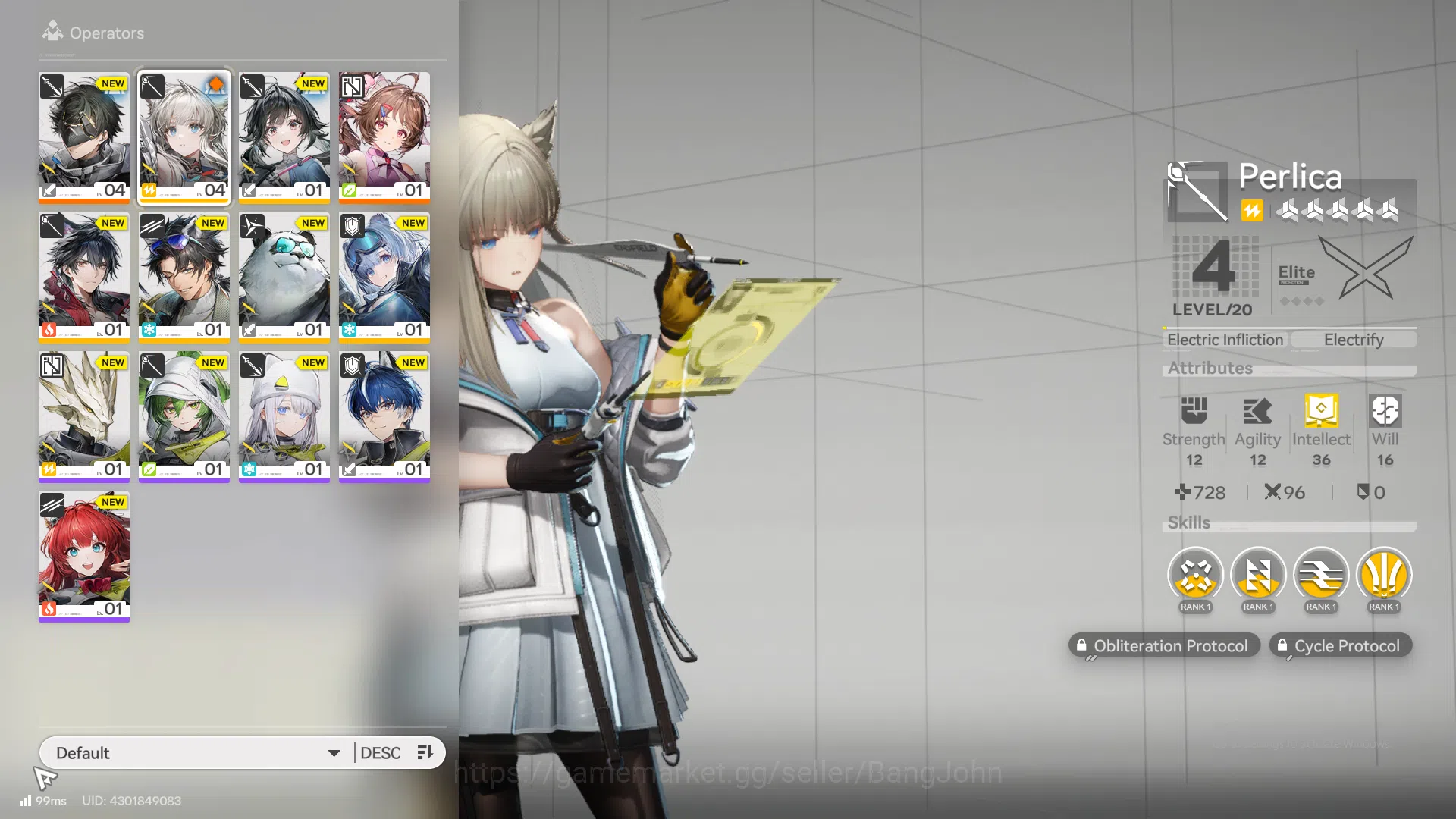 Arknights: Endfield Accounts ASIA | starter fresh, Ardelia, WP 6 s 1, More detail check SS AKE265B 6