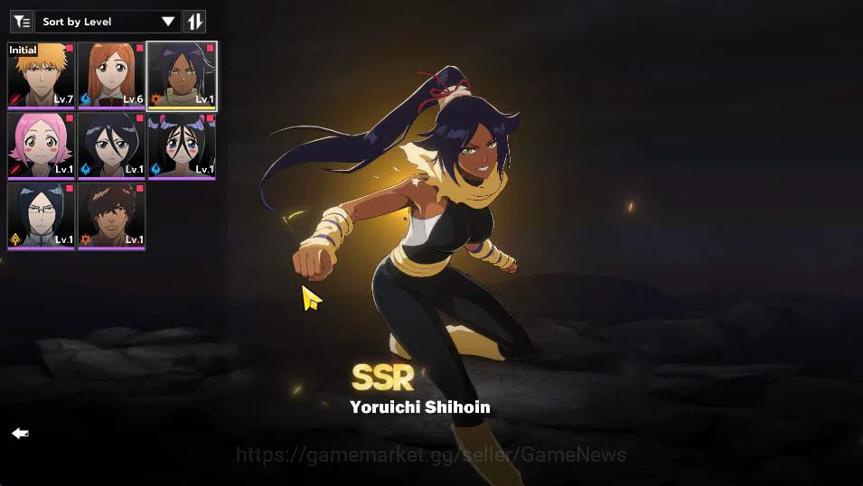 BLEACH: Soul Resonance Accounts Nuverse SEA|Starter 1 SSR ( Yoruichi ) +7 SR(Orihi image 9