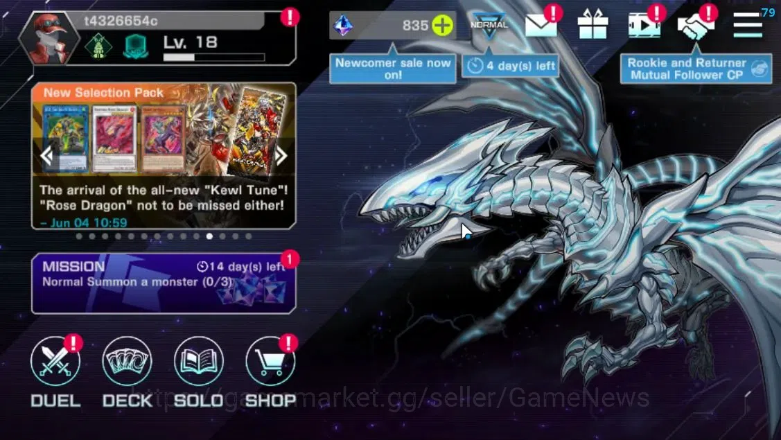 Yu-Gi-Oh! Master Duel Accounts Lv 18|20 Deck|VSK9,DracotailMaid,ElfNote,Kewl,Yumm image 1