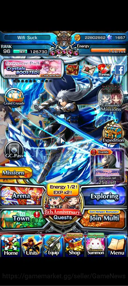 Grand Summoners Accounts Global|Rank 96|42 RGB+1657 Gems|22 Ascend|InumutaT image 1