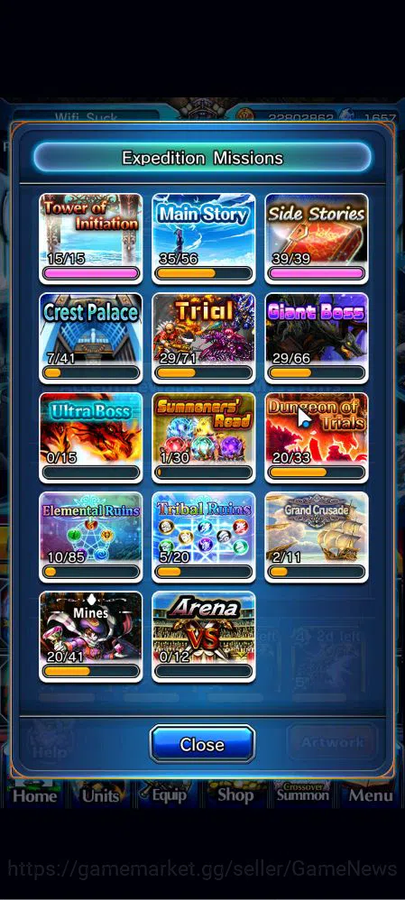 Grand Summoners Accounts Global|Rank 96|42 RGB+1657 Gems|22 Ascend|InumutaT image 14