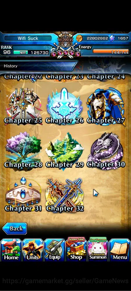 Grand Summoners Accounts Global|Rank 96|42 RGB+1657 Gems|22 Ascend|InumutaT image 16