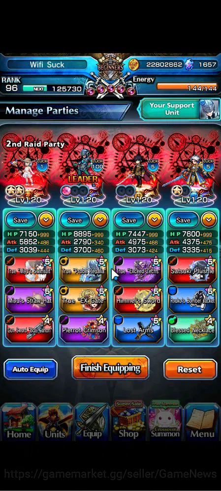 Grand Summoners Accounts Global|Rank 96|42 RGB+1657 Gems|22 Ascend|InumutaT image 17