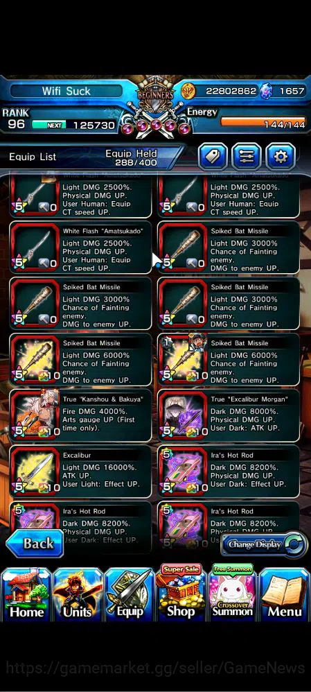 Grand Summoners Accounts Global|Rank 96|42 RGB+1657 Gems|22 Ascend|InumutaT image 8
