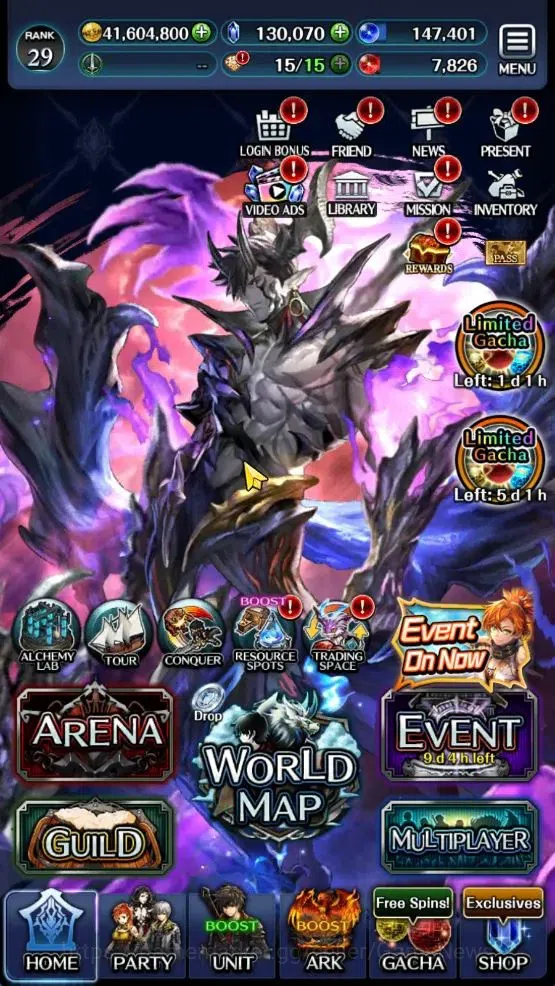 Last Cloudia Accounts GLOBAL|Rank 29|130K Crystal|Top Tier Unit [DL Jude image 14